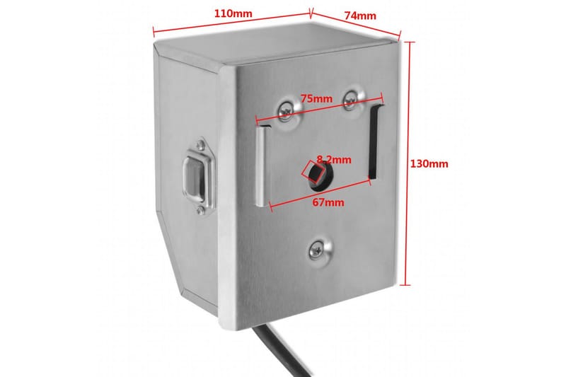 Profesjonell BBQ Rotisserie Spydmotor Rustfritt Stål 4 W - Hage - Griller - Grilltilbehør - Grillstativ & rotisseri