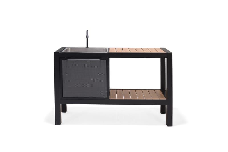 Panama Utendørskjøkken uten grill 132x48 cm Svart - Lifestyle Garden - Komplette utekjøkken