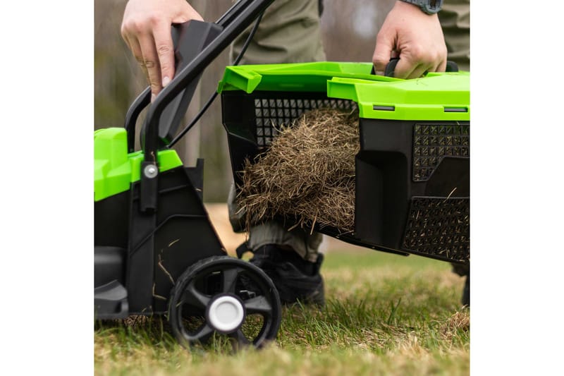 Fornorth Batteridrevet Gressklipper Gh1000E, 20V med Batteri og Lader - Hvit - Gressklipper - Gressklipper elektrisk - Gågressklipper