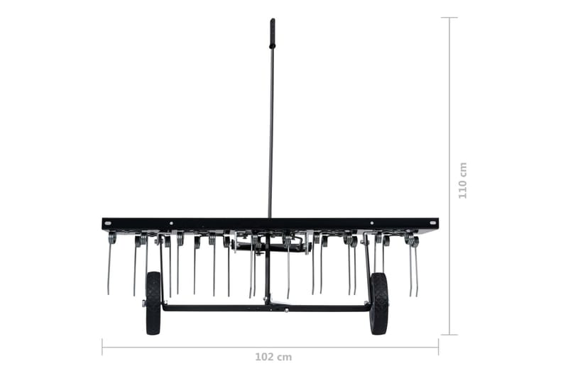 Plenlufter for kjøregressklipper 100 cm - Svart - Hage - Hagemaskiner - Gressklipper - Traktor- og sittegressklipper