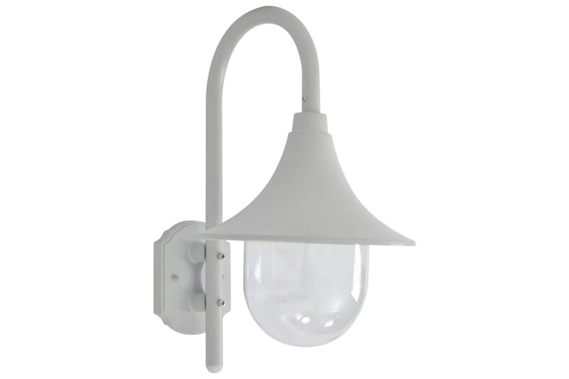 Utendørs vegglampe E27 42 cm aluminium hvit - Hage - Utemiljø - Entré - Entrébelysning