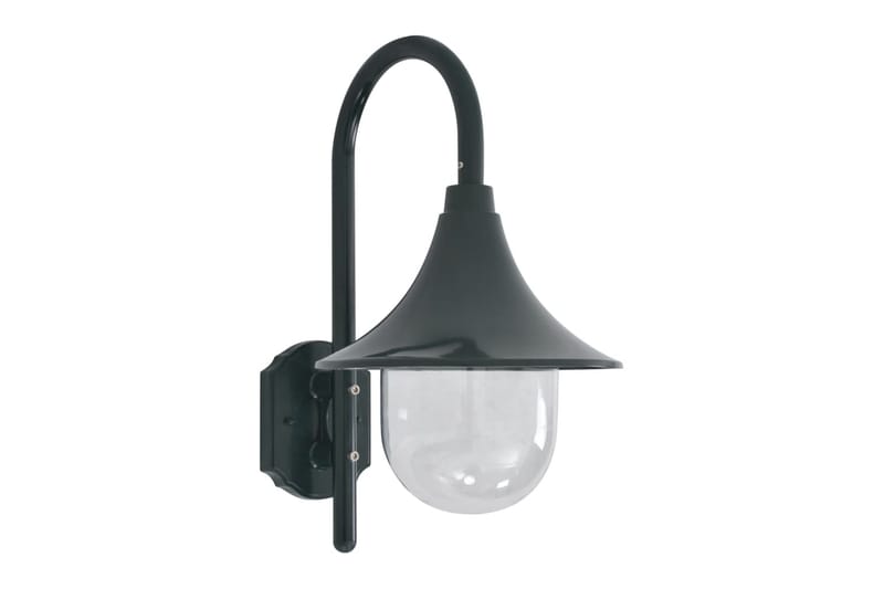 Utendørs vegglampe E27 42 cm aluminium mørkegrønn - Hage - Utemiljø - Entré - Entrébelysning