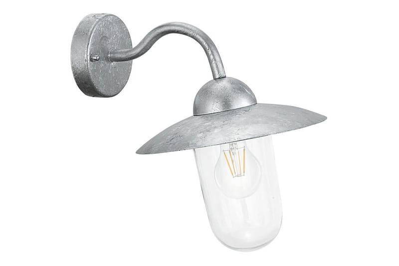 Vegglampe utendørsbelysning Eglo Milton sink - Grå - Hage - Utemiljø - Entré - Entrébelysning