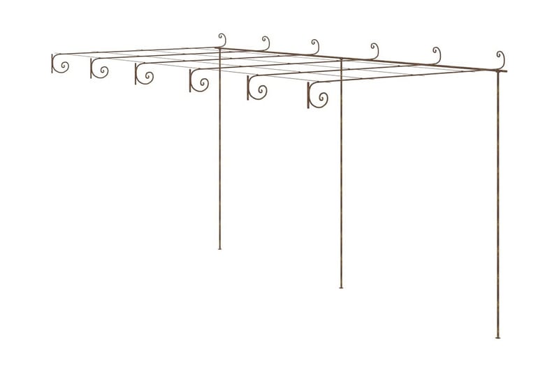 Hagebue antikk brun 6x3x2,5 m jern - Brun - Hage - Utemiljø - Hagedekorasjon - Hagefigurer & hagepynt