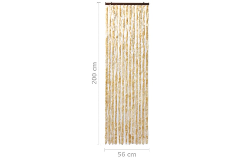 Insektgardin beige 56x200 cm chenille - Beige - Friluftsutstyr - Myggnett - Myggbeskyttelse