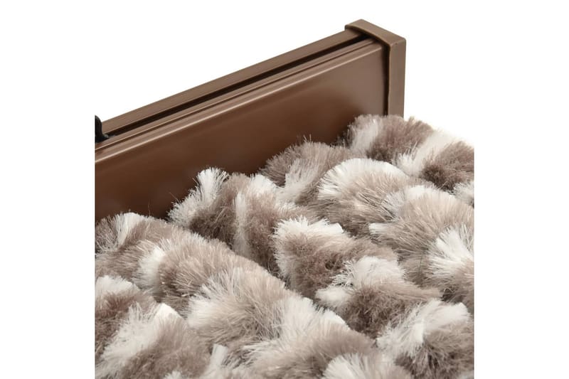 Insektgardin gråbrun og hvit 90x220 cm chenille - Taupe - Hage - Utemiljø - Hagedekorasjon - Myggnett