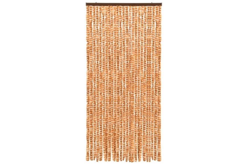 Insektgardin oker og hvit 100x220 cm chenille - Gul - Hage - Utemiljø - Hagedekorasjon - Myggnett