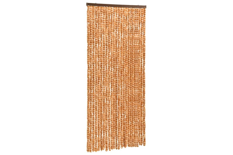 Insektgardin oker og hvit 100x220 cm chenille - Gul - Hage - Utemiljø - Hagedekorasjon - Myggnett