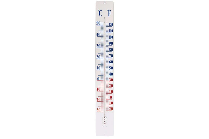 Esschert Design Termometer på veggplate 90 cm TH9 - Hage - Utemiljø - Hagedekorasjon - Regn & temperatur - Utetermometer