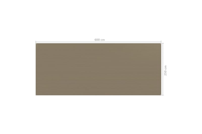 Teltteppe 250x600 cm gråbrun - Taupe - Hage - Utemiljø - Utendørsoppbevaring - Hagetelt & oppbevaringstelt