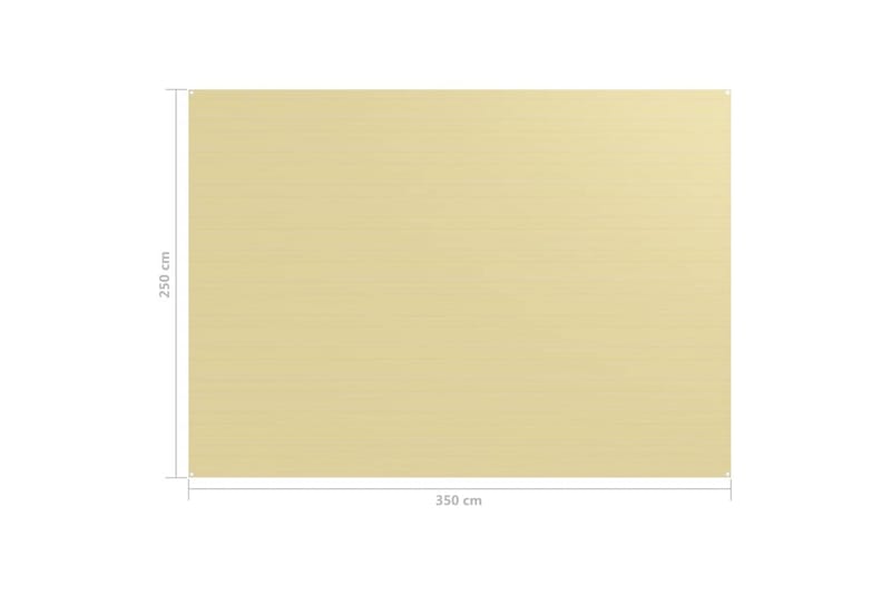 Teltteppe 250x350 cm beige - Hage - Utemiljø - Utendørsoppbevaring - Hagetelt & oppbevaringstelt