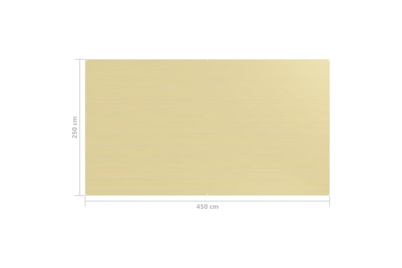 Teltteppe 250x450 cm beige - Hage - Utemiljø - Utendørsoppbevaring - Hagetelt & oppbevaringstelt