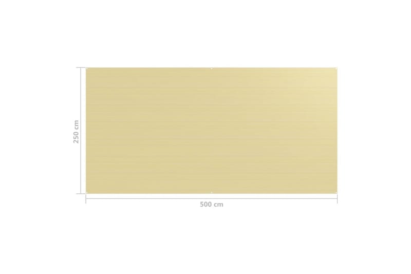 Teltteppe 250x500 cm beige - Hage - Utemiljø - Utendørsoppbevaring - Hagetelt & oppbevaringstelt