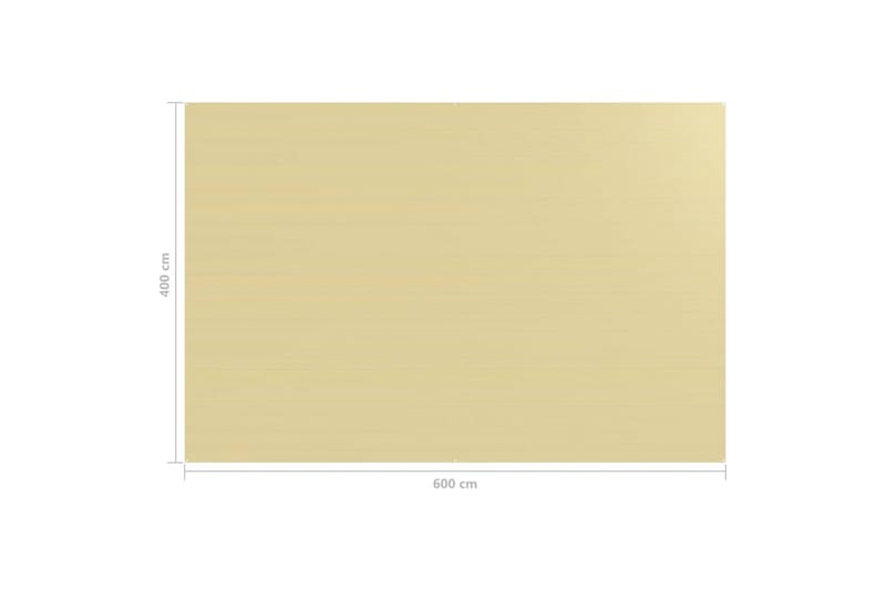 Teltteppe 400x600 cm beige - Hage - Utemiljø - Utendørsoppbevaring - Hagetelt & oppbevaringstelt