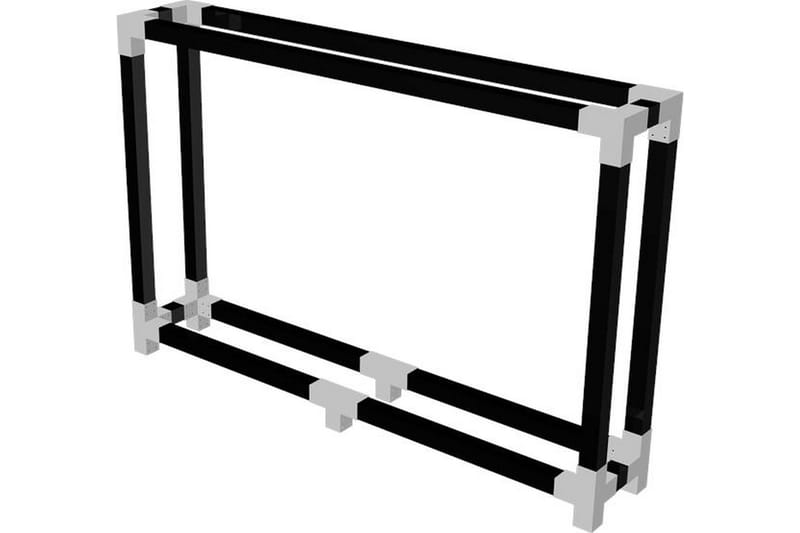 Cubic romavdeler for ved D: 50 cm H: 188 cm B: 286 cm sv - Hage - Utemiljø - Utendørsoppbevaring - Vedoppbevaring