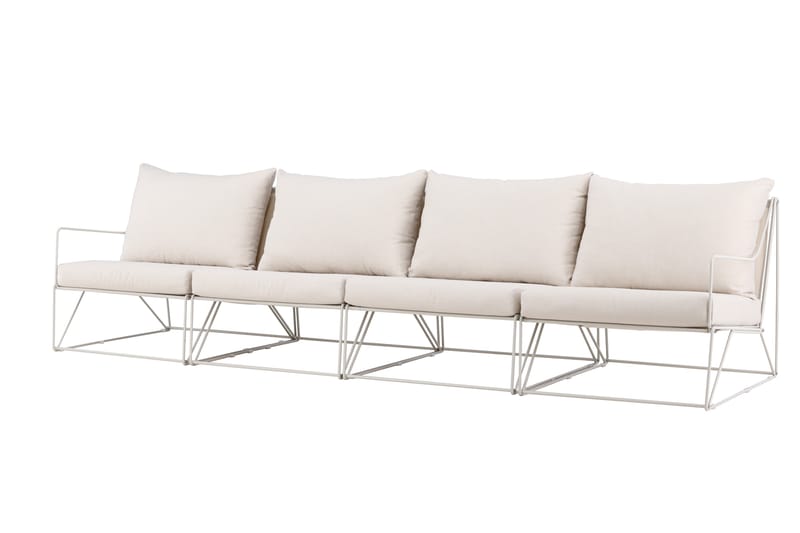 Usteryd 4-seters loungesofa - Beige - Hagemøbler - Loungemøbler - Lounge sofa