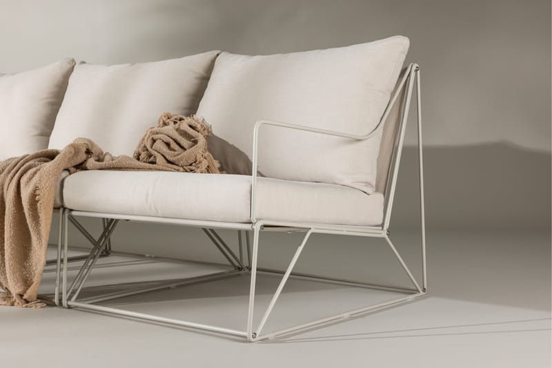 Usteryd 4-seters loungesofa - Beige - Hagemøbler - Loungemøbler - Lounge sofa