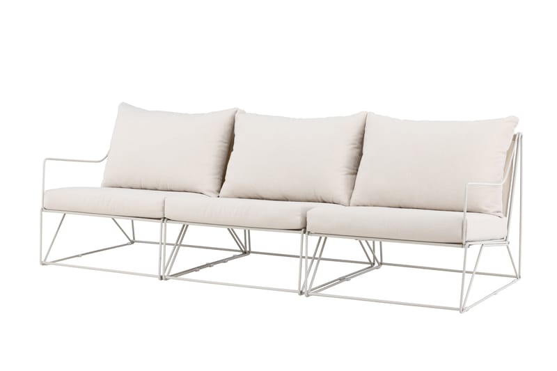 Usteryd 3-seters loungesofa - Beige - Hagemøbler - Loungemøbler - Lounge sofa