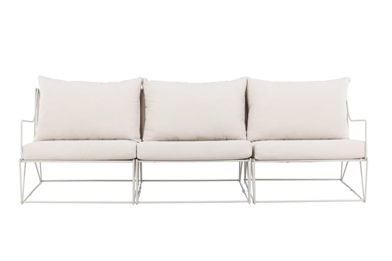 Usteryd 3-seters loungesofa - Beige - Hagemøbler - Loungemøbler - Lounge sofa