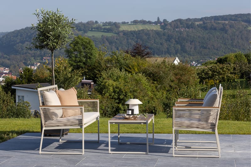 Dallas Sofagruppe 4-seter - Beige - Hage - Utemiljø - Veranda & terrasse - Verandamøbler