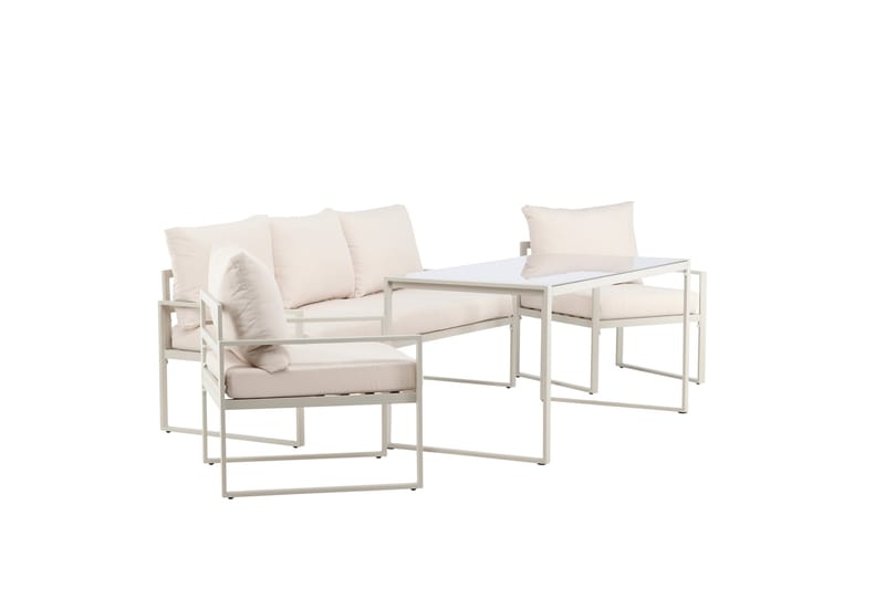 Catania Sofagruppe Utendørs 5-seter - Beige - Hage - Utemiljø - Veranda & terrasse - Verandamøbler