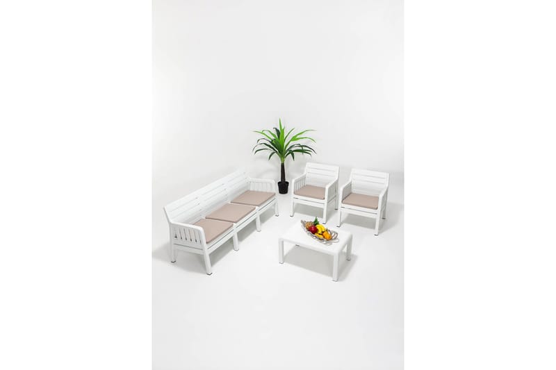 Elvor Sofa 5-seter - Hvit - Hage - Utemiljø - Veranda & terrasse - Verandamøbler