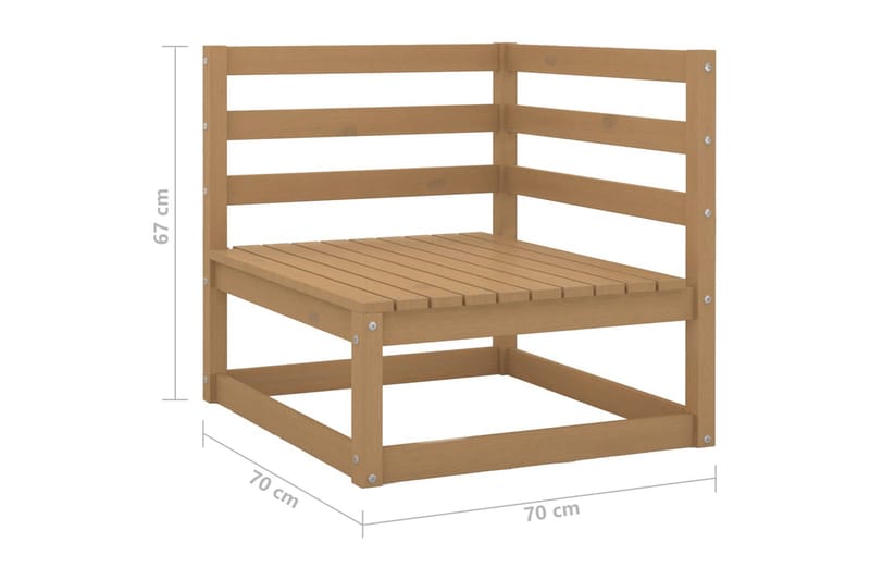 Hagesofagruppe 10 deler heltre furu - Brun - Hage - Utemiljø - Veranda & terrasse - Verandamøbler