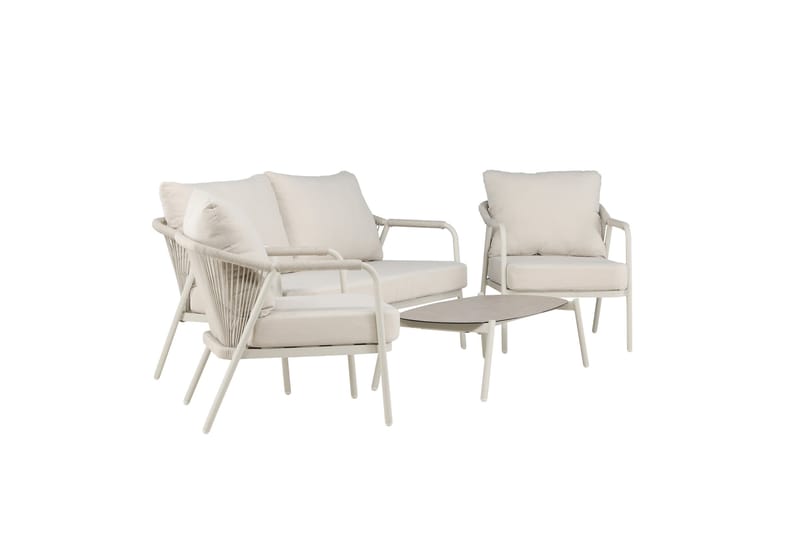 Sicily Sofagruppe Utendørs 4-seter - Beige - Hage - Utemiljø - Veranda & terrasse - Verandamøbler