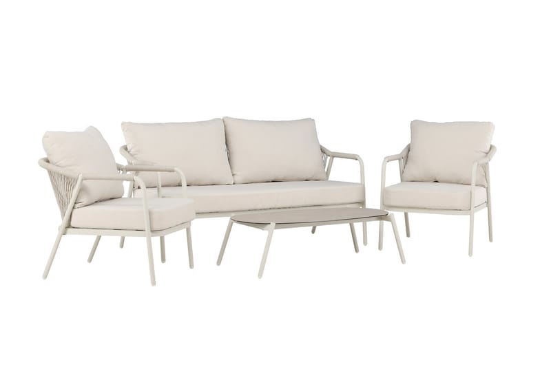 Sicily Sofagruppe Utendørs 4-seter - Beige - Hage - Utemiljø - Veranda & terrasse - Verandamøbler