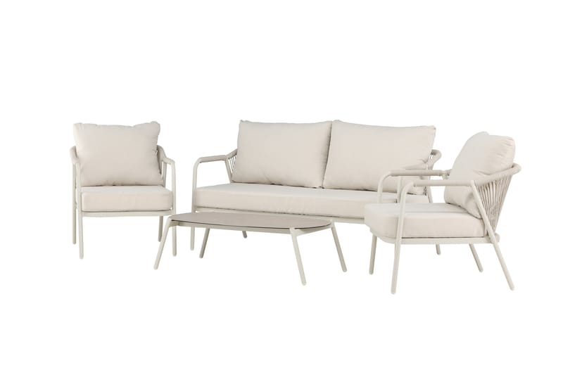 Sicily Sofagruppe Utendørs 4-seter - Beige - Hage - Utemiljø - Veranda & terrasse - Verandamøbler