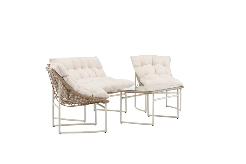 Tina Sofagruppe Utendørs 4-seter - Beige - Hage - Utemiljø - Veranda & terrasse - Verandamøbler