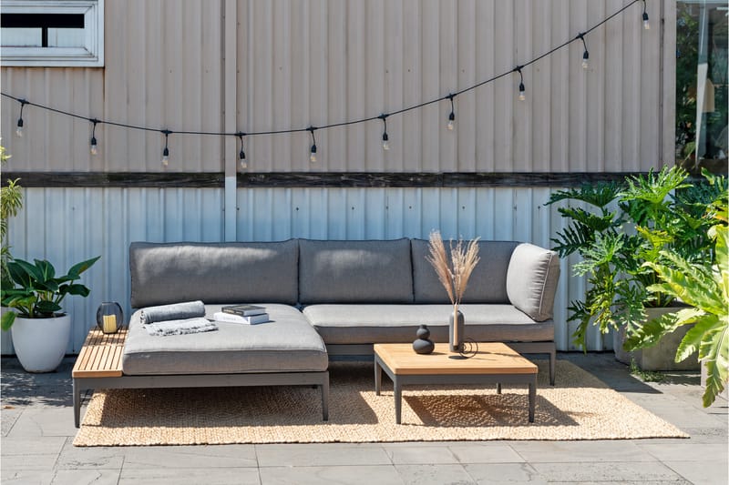 Panjin Loungegruppe 4-seter Svart - Lifestyle Garden - Verandamøbler - Sofagruppe utendørs - Loungesett