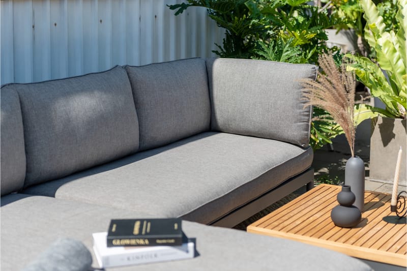 Panjin Loungegruppe 4-seter Svart - Lifestyle Garden - Verandamøbler - Sofagruppe utendørs - Loungesett