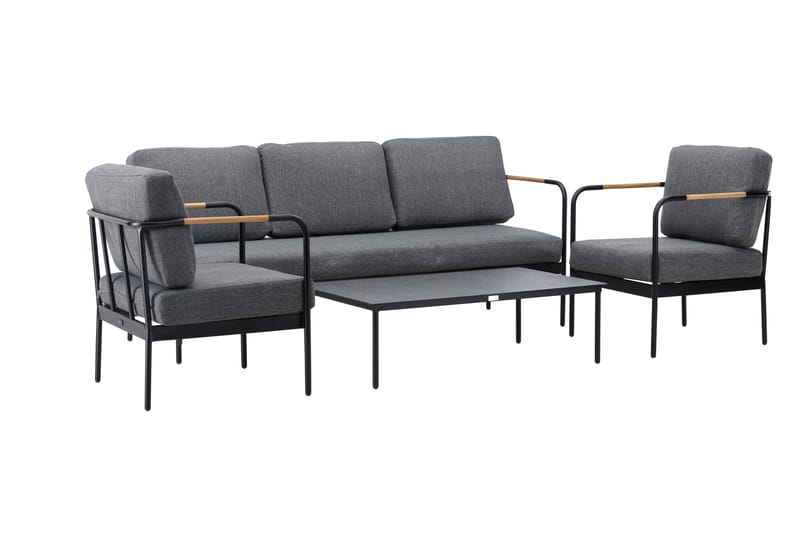 Pehnna Sofa Gruppe 5-seter Svart - Venture Home - Hage - Utemiljø - Veranda & terrasse - Verandamøbler