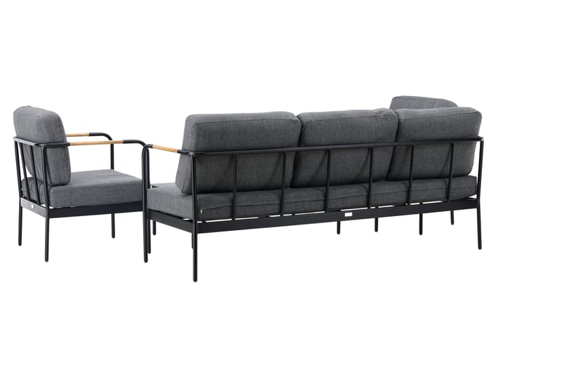 Pehnna Sofa Gruppe 5-seter Svart - Venture Home - Hage - Utemiljø - Veranda & terrasse - Verandamøbler