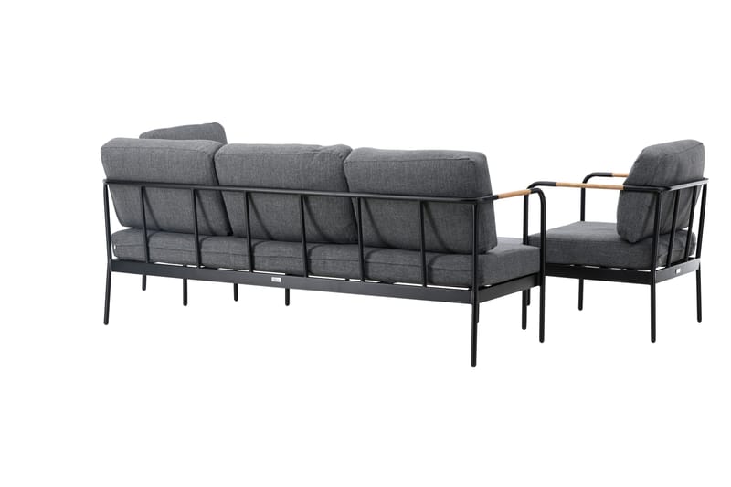 Pehnna Sofa Gruppe 5-seter Svart - Venture Home - Hage - Utemiljø - Veranda & terrasse - Verandamøbler