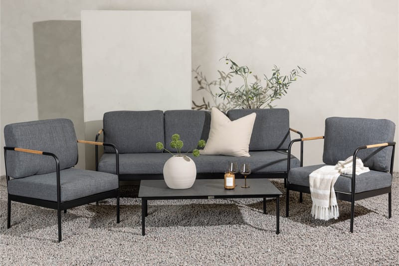 Pehnna Sofa Gruppe 5-seter - Svart - Hage - Utemiljø - Veranda & terrasse - Verandamøbler