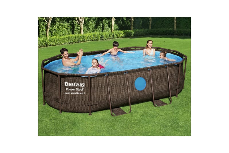 Bestway Power Steel Swim Vista II Over bakken basseng 4,27 x 2,5 m - Bestway - Hage - Utendørsbad - Basseng - Frittstående basseng