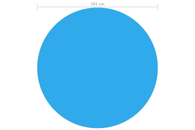 Flytende solarduk PE 381 cm blå - Hage - Utendørsbad - Bassengtilbehør - Bassengduk & liner