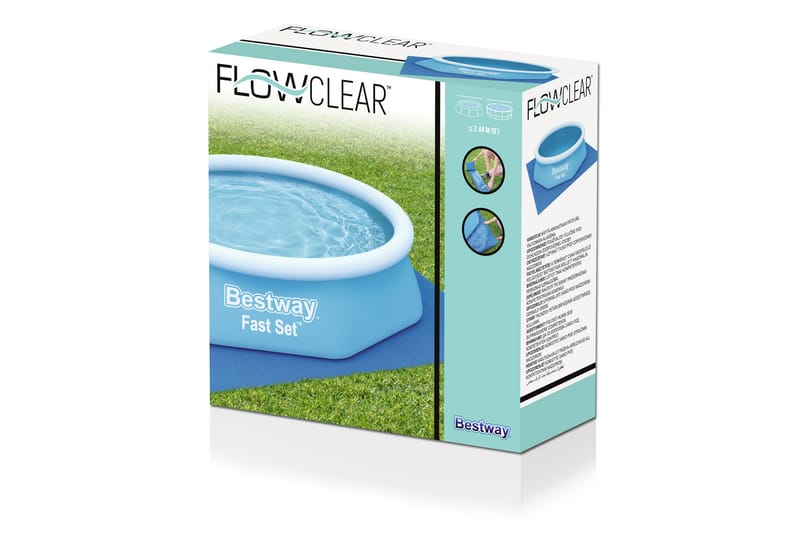 Flowclear Underlagsduk for basseng 2,44 m Blå - Bestway - Hage - Utendørsbad - Bassengtilbehør - Bassengduk & liner