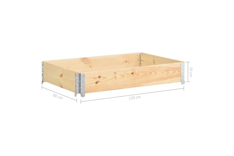 Pallekarm 80x120 cm heltre furu - Hagemøbler - Øvrig utendørs - Tilbehør utendørs - Hagekrukker