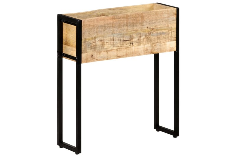 Plantekasse 60x20x68 cm grov heltre mango - Brun - Hagemøbler - Øvrig utendørs - Tilbehør utendørs - Hagekrukker