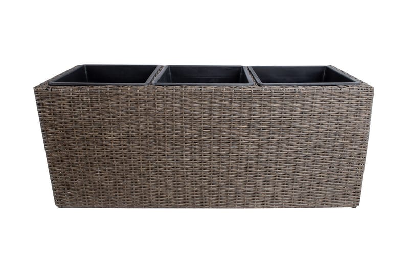 Wicker Dyrkingskasse 110x39xH45 cm Mørkebrun - Hagemøbler - Øvrig utendørs - Tilbehør utendørs - Hagekrukker