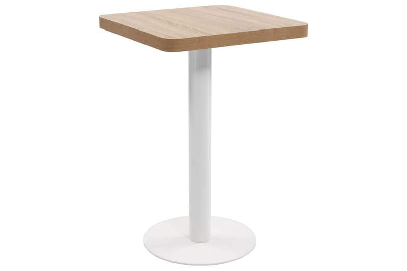 Bistrobord lysebrun 50x50 cm MDF - Brun - Hagemøbler - Balkong - Balkongmøbler - Balkongbord