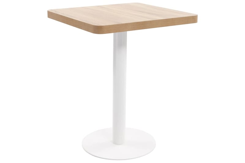 Bistrobord lysebrun 60x60 cm MDF - Brun - Hagemøbler - Balkong - Balkongmøbler - Balkongbord