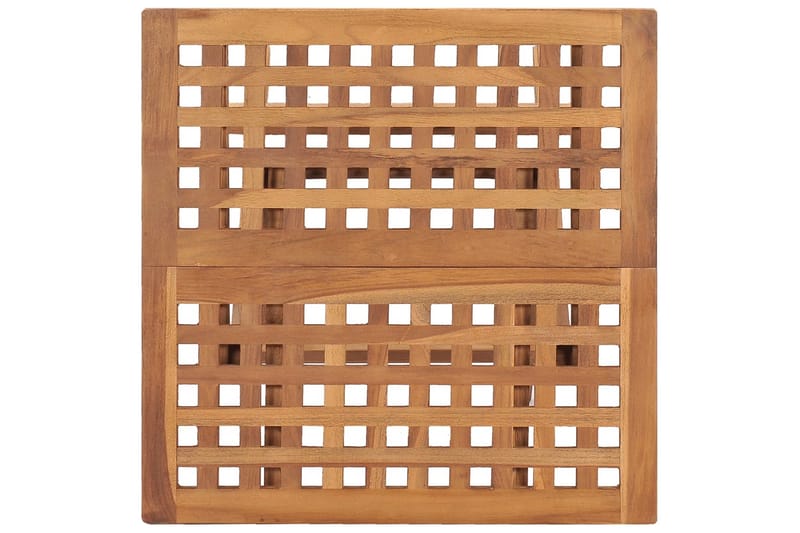 Sammenleggbart hagebord 50x50x50 cm heltre teak - Brun - Hagemøbler - Balkong - Balkongmøbler - Balkongbord