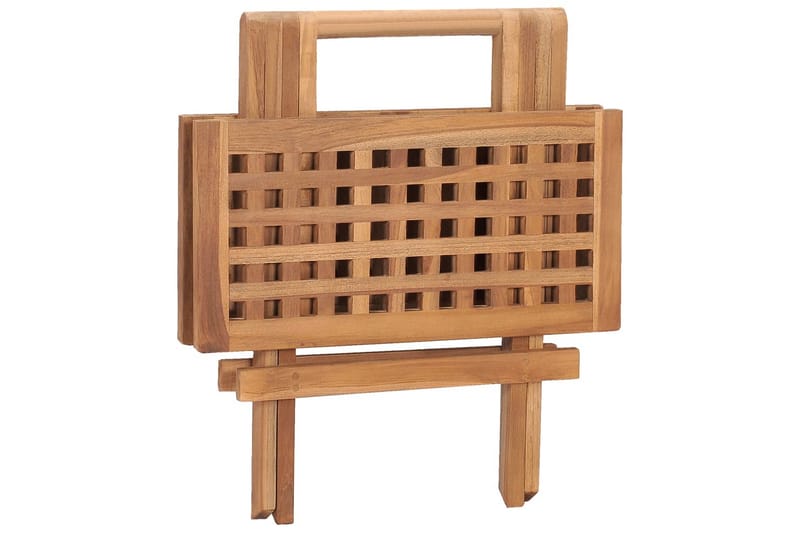 Sammenleggbart hagebord 50x50x50 cm heltre teak - Brun - Hagemøbler - Balkong - Balkongmøbler - Balkongbord