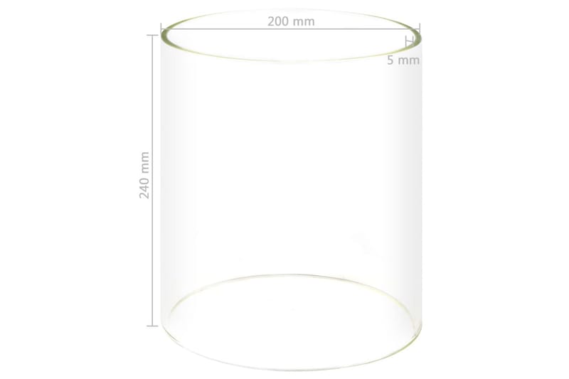 Glassylinder for pølsevarmer 200x240 mm - Hagemøbler - Balkong - Balkongmøbler - Balkonggrupper