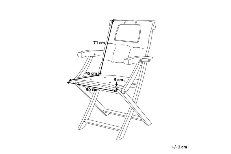 Riliegh Balkongsett 68 cm + 2 Stoler - Grafittgrå - Hagemøbler - Balkong - Balkongmøbler - Balkonggrupper