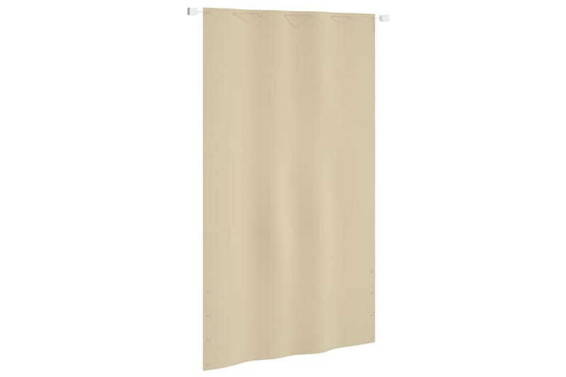 Balkongskjerm beige 140x240 cm oxfordstoff - Beige - Hagemøbler - Balkong - Sikkerhet & vindbeskyttelse balkong - Balkongbeskyttelse